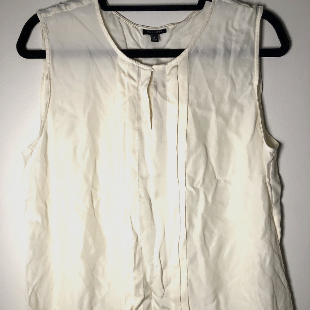 Talbots - 100% Silk Blouse - Sz 16 - Perfect Condition